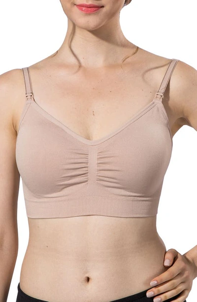 Shop Modern Eternity Jade Seamless Nursing Bra In Nude