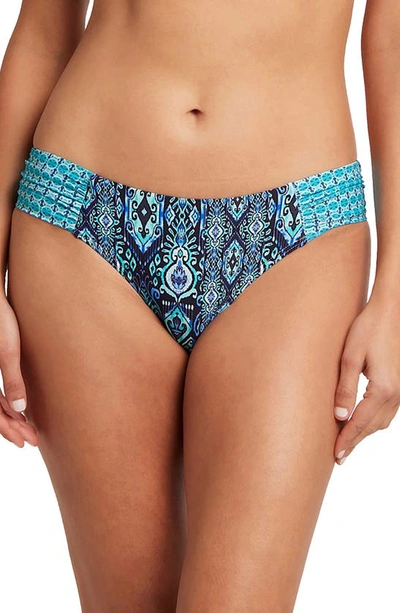 Shop Sea Level Gathered Side Bikini Bottoms In Night Sky