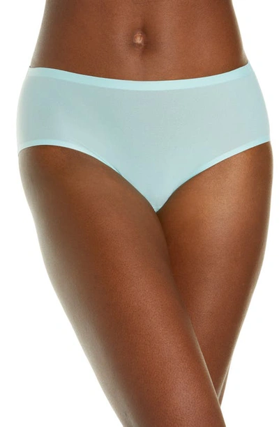 Shop Chantelle Lingerie Soft Stretch Seamless Hipster Panties In Turquoise Clair