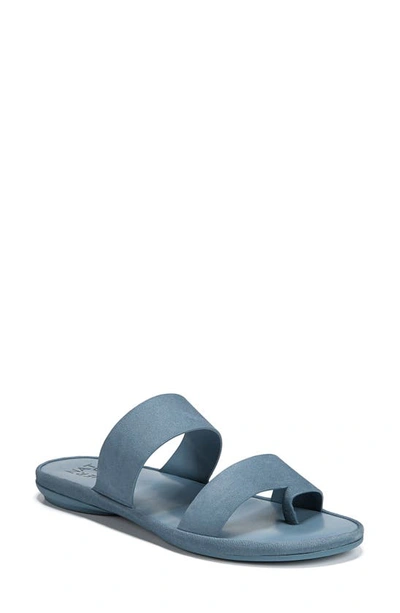 Shop Naturalizer Genn Drift Slide Sandal In Storm Blue Leather