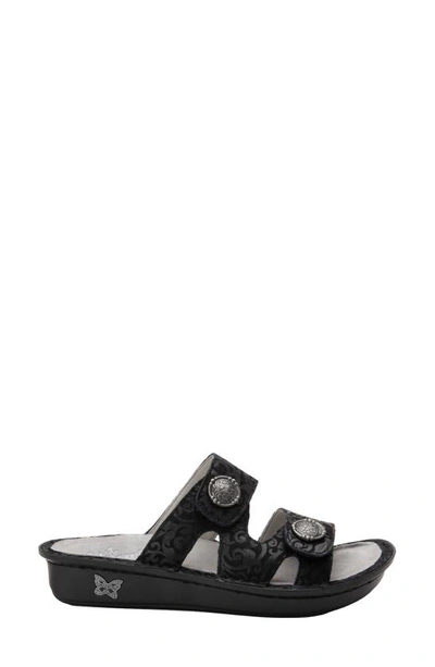 Shop Alegria Violette Slide Sandal In Ivy Leather