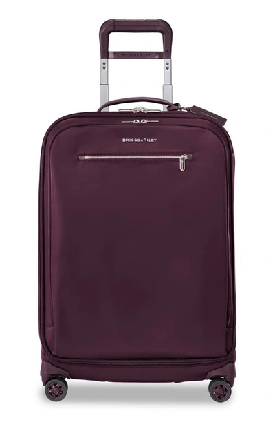 Shop Briggs & Riley Medium Rhapsody Spinner 25-inch Wheeled Luggage In Plum