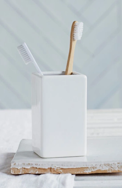 Shop The White Company Newcombe Toothbrush Holder In White