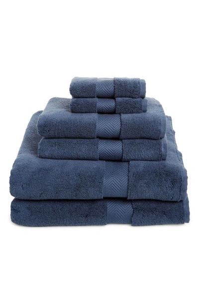 Shop Nordstrom 6-piece Hydrocotton Bath Towel, Hand Towel & Washcloth Set In Blue Vintage