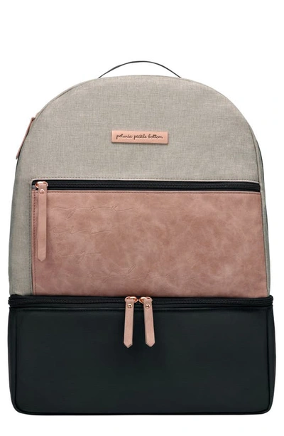 Shop Petunia Pickle Bottom Axis Insulated Backpack In Dusty Rose/sand