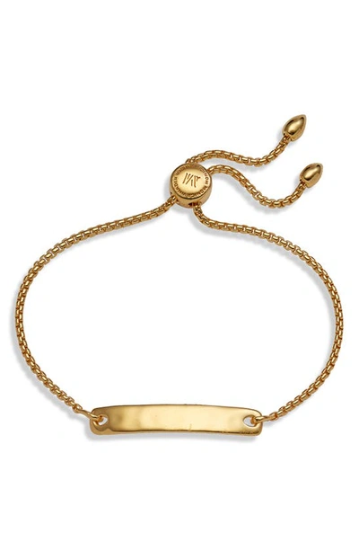 Shop Monica Vinader Mini Havana Friendship Chain Bracelet In Gold