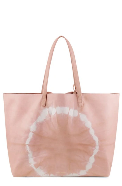 Shop Mansur Gavriel Oversize Tie Dye Leather Tote In Puff