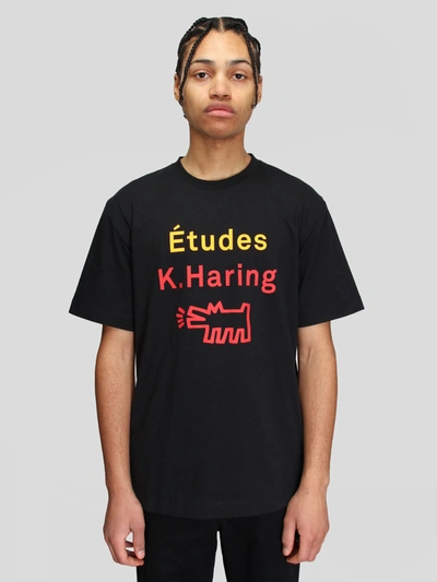 Shop Etudes Studio Wonder Barking Dog T-shirt In Black
