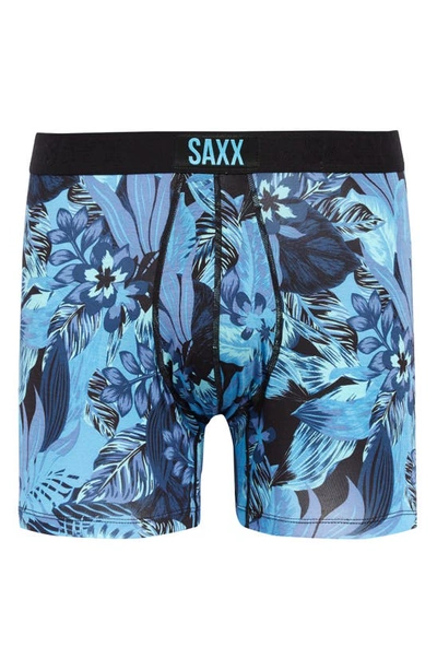 Shop Saxx Vibe Boxer Briefs In Navy Souvenir Shirt