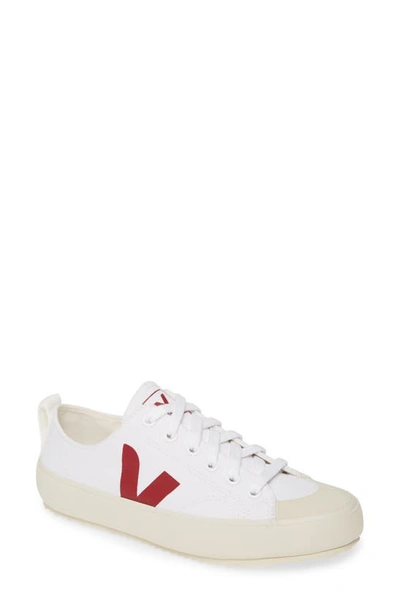 Shop Veja Nova Sneaker In White/ Marsala