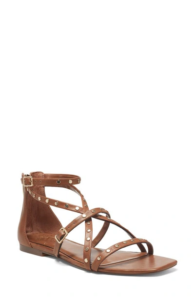 Shop Vince Camuto Seseti Strappy Sandal In Barn Brown