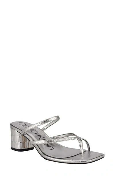 Shop Calvin Klein Becca Strappy Sandal In Sille