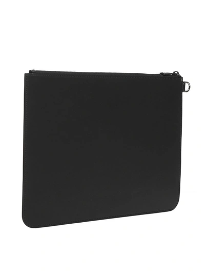 Shop Givenchy Refracted Large Clutch Bag In Black