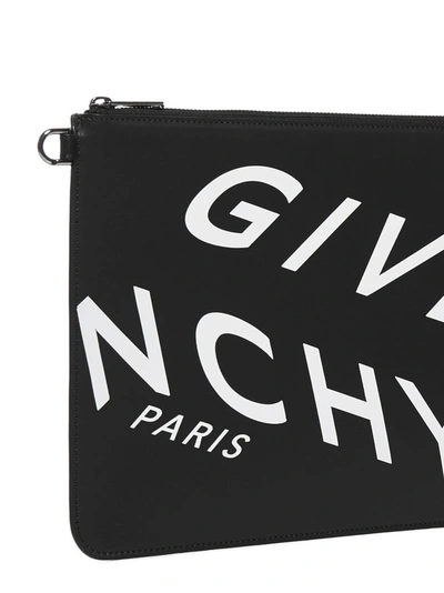 Shop Givenchy Refracted Large Clutch Bag In Black
