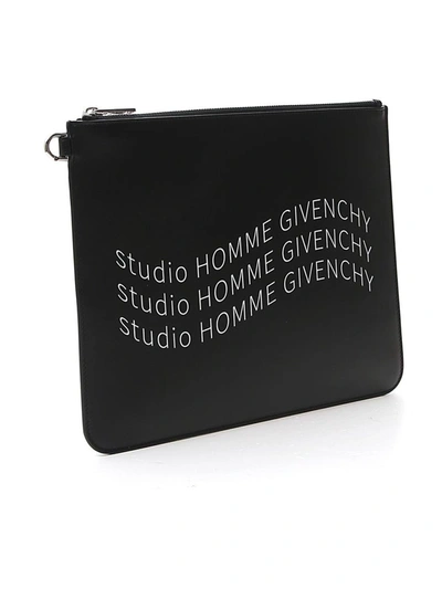 Shop Givenchy Studio Homme Clutch Bag In Black