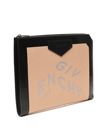 Shop Givenchy Refracted Logo Clutch Bag In Multi