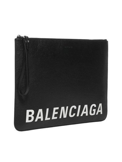 Shop Balenciaga Cash Large Pouch In Black