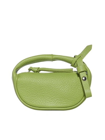 Shop By Far Micro Cush Clutch Bag In Green