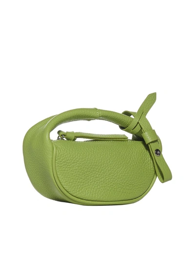 Shop By Far Micro Cush Clutch Bag In Green