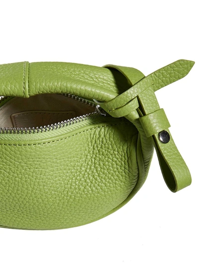 Shop By Far Micro Cush Clutch Bag In Green