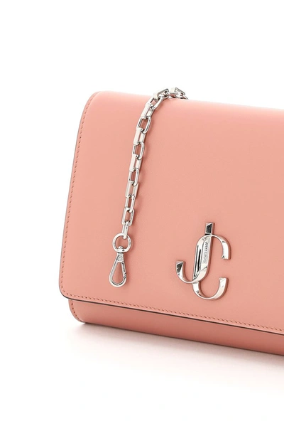 Shop Jimmy Choo Varenne Clutch Bag In Pink
