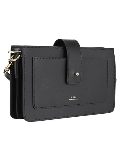 Shop Apc A.p.c Albane Clutch Bag In Black