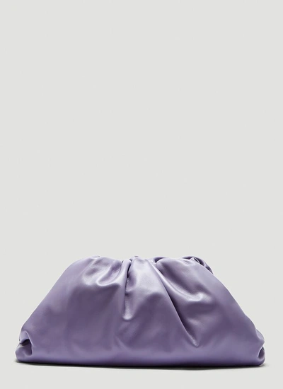 Shop Bottega Veneta The Pouch Clutch Bag In Purple