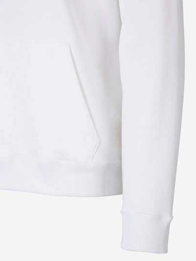 Shop Valentino Vltn Print Hoodie In White