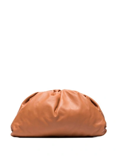 Shop Bottega Veneta The Pouch Clutch Bag In Brown