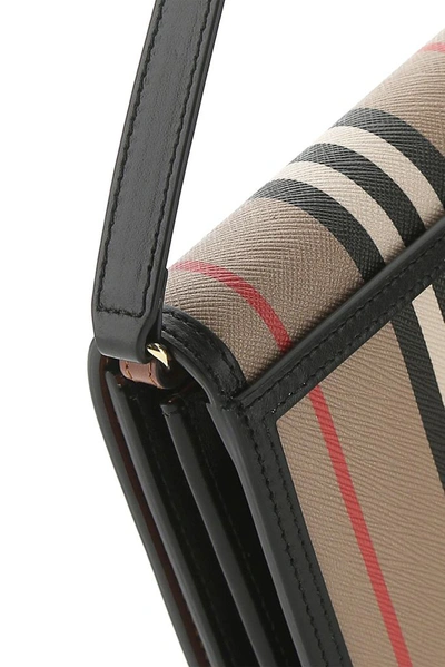 Shop Burberry Icon Striped Crossbody Bag In Multi