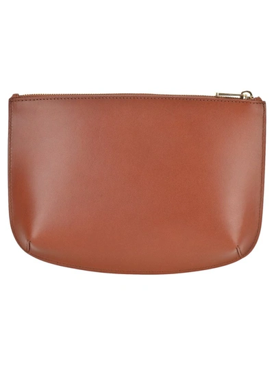 Shop Apc A.p.c. Sarah Clutch Bag In Brown