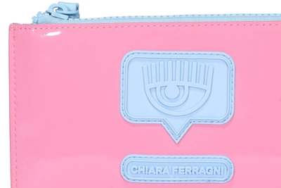 Shop Chiara Ferragni Eyelike Pochette In Pink