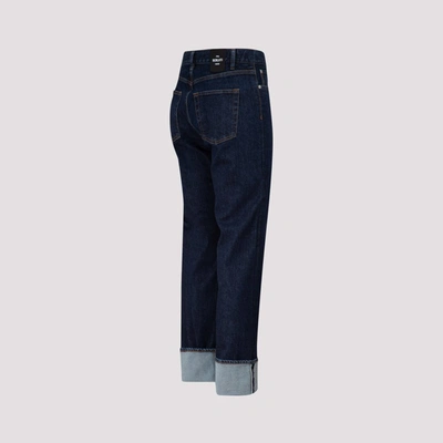 Shop Berluti Selvedge Logo Patch Jeans In Blue