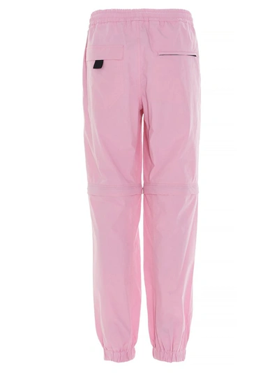 Shop Msgm Detachable Legs Jogging Pants In Pink