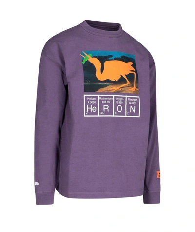 Heron Preston Periodic Logo Long-sleeve T-shirt In Purple | ModeSens