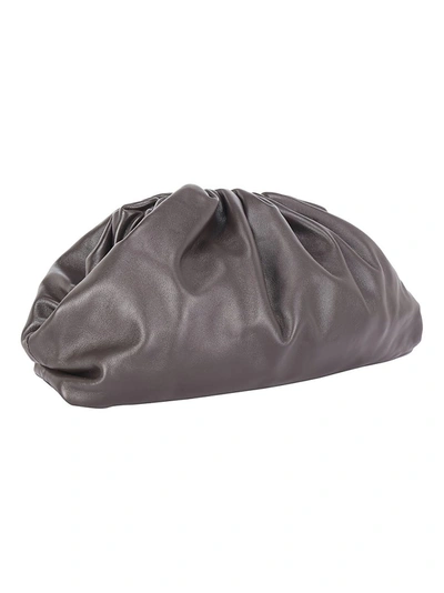 Shop Bottega Veneta The Pouch Clutch Bag In Grey