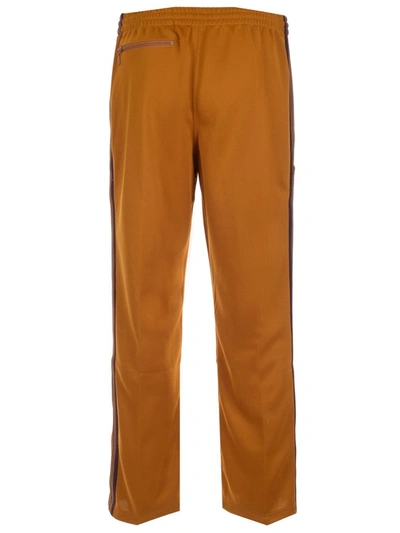 Shop Needles Cropped Track Pants In Yellow