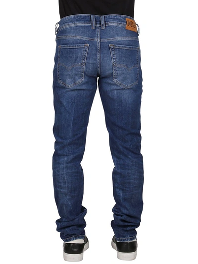 Shop Diesel Sleenker Skinny Jeans In Blue