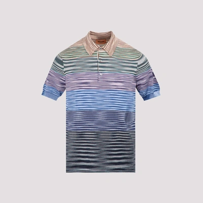 Shop Missoni Striped Polo Shirt In Multi