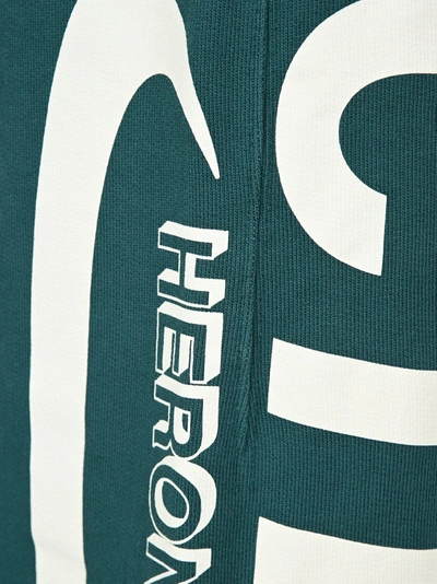 Shop Heron Preston Logo Print Track Pants In Green