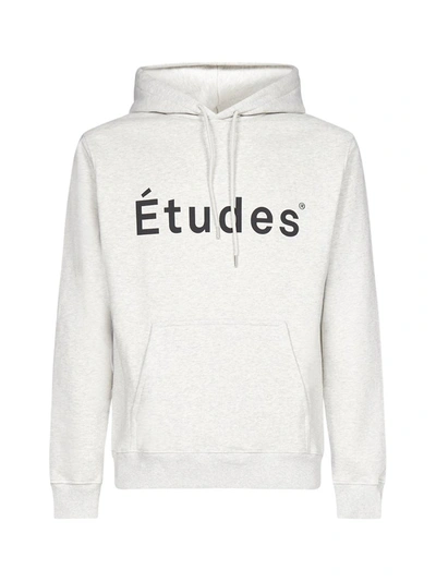 Shop Etudes Studio Etudes Klein Logo Print Hoodie In Grey