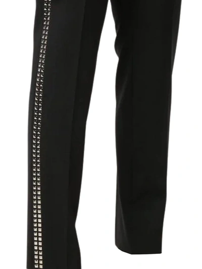 Shop Dsquared2 Studs Embellished Pants In Black