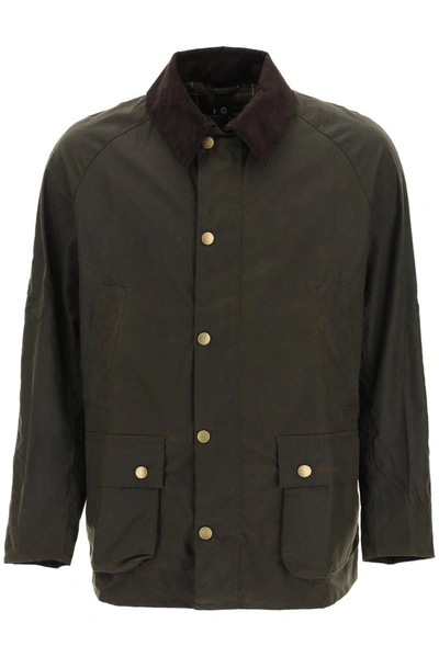 Shop Barbour Ashby Waxed Jacket In Green