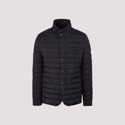 Shop Herno Quilted Button In Black