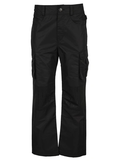 Shop Marine Serre Pocket Detail Cargo Pants In Black