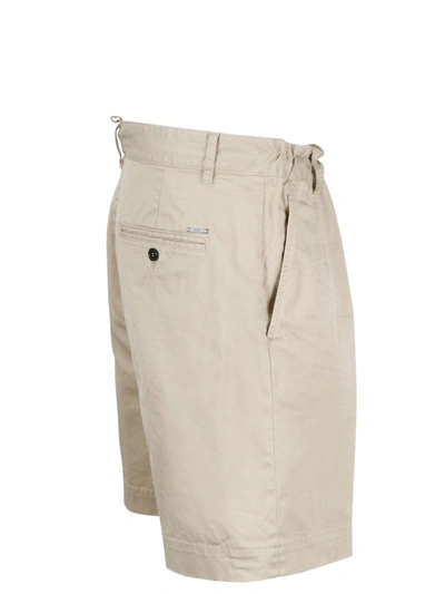 Shop Dsquared2 Explorer Drawstring Shorts In Beige