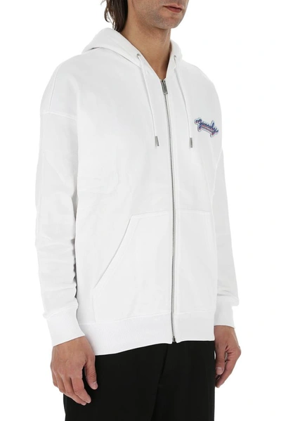 Shop Givenchy Zipped Hooded Jacket In White