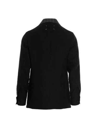 Shop Maison Margiela Single Breasted Blazer In Black