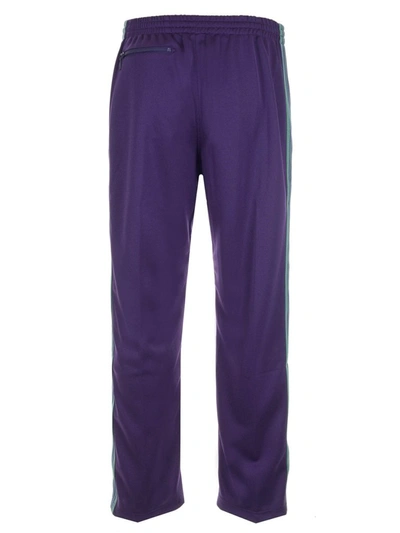 Shop Needles Cropped Track Pants In Purple