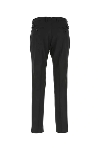 Shop Dolce & Gabbana Slim Leg Trousers In Black